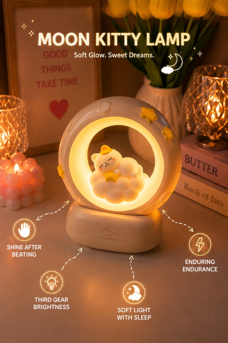 Cat Moon Night Lamp