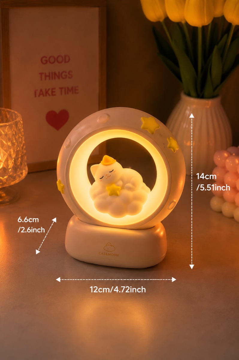 Cat Moon Night Lamp view 2