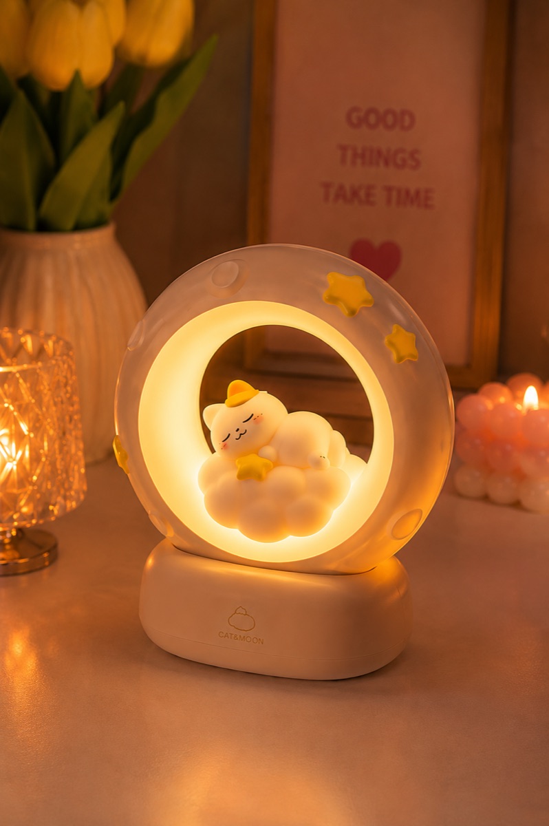 Cat Moon Night Lamp view 3