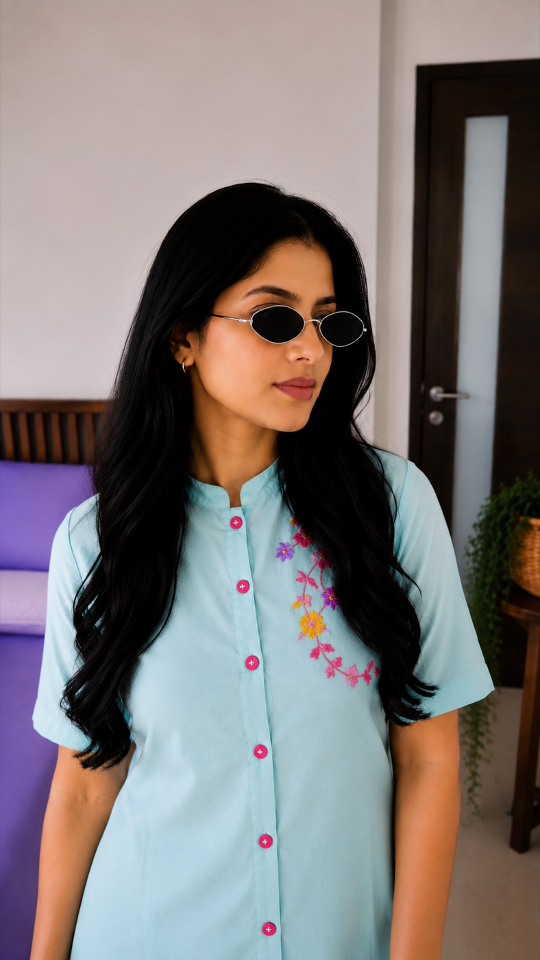 Cat-Eye Metal Sunglasses (UV Protected) view 2